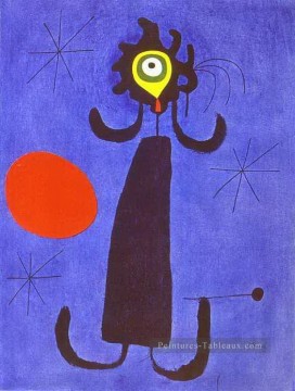 Joan Miró œuvres - Femme devant le soleil Joan Miro